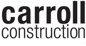 A green background with the words " barron construction ".