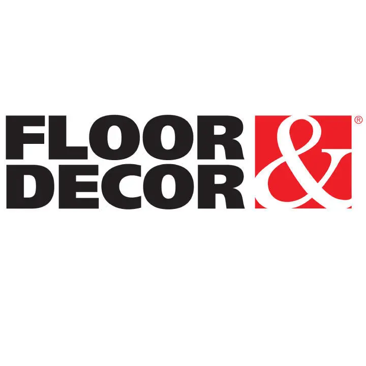 A logo of floor and decor