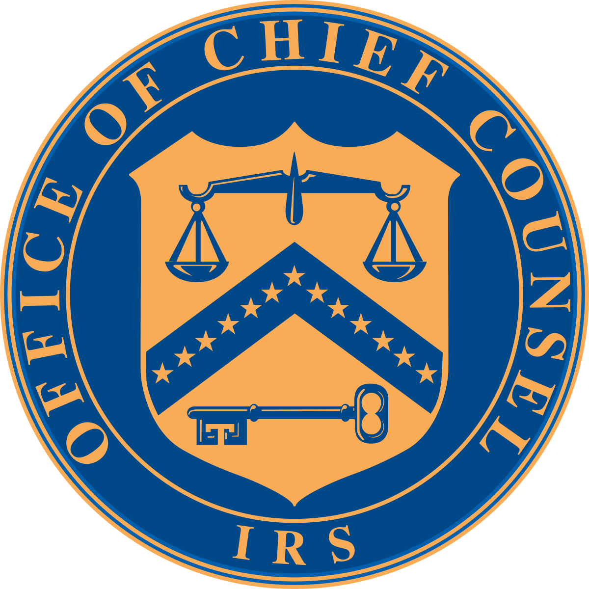 A picture of the office of chief counsel irs seal.