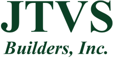 A green logo for tv builders, inc.