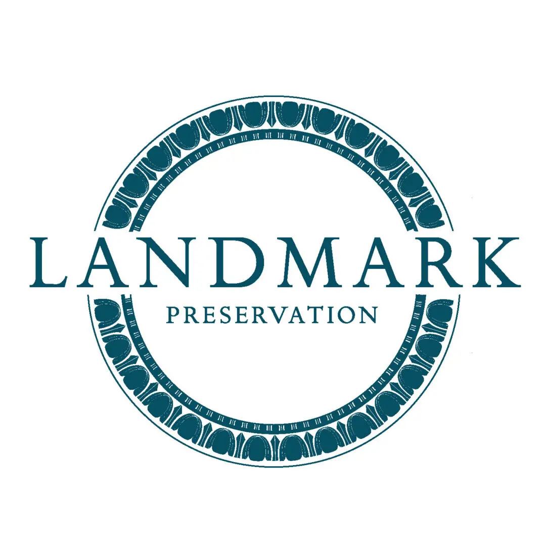 A logo of the landmark preservation group.