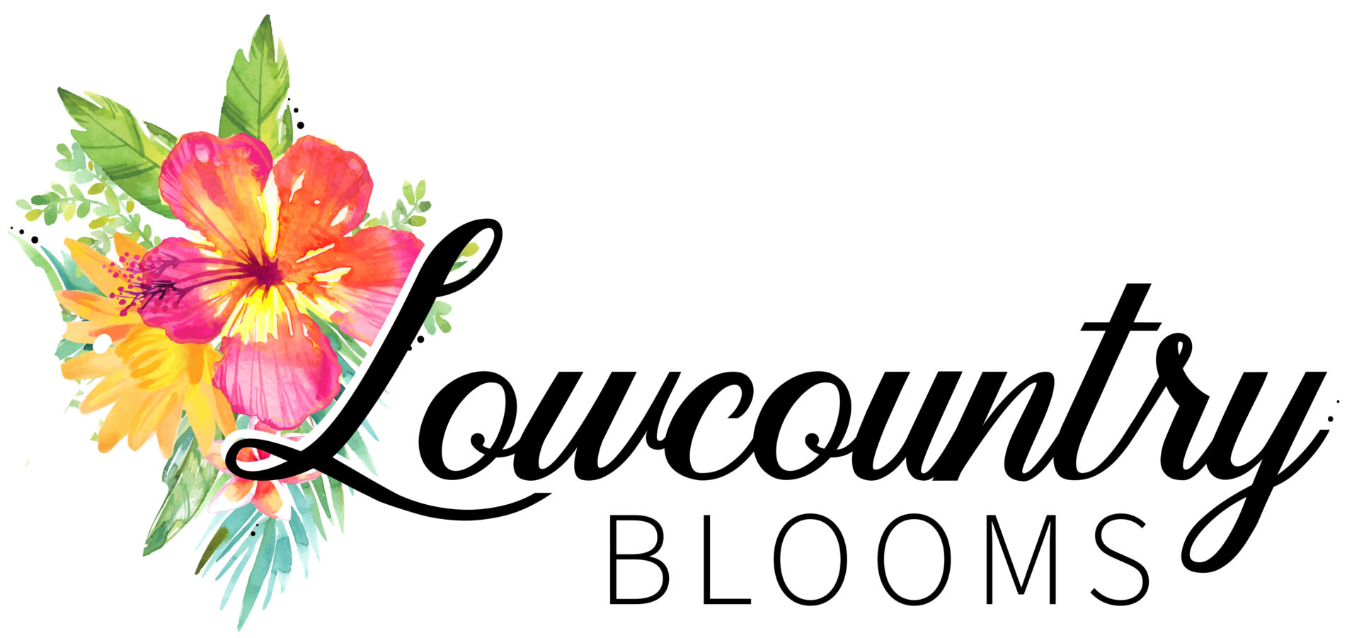 A logo for lowcountry blooms