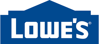 A blue and white logo for lowe 's.