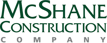 A logo of mcshane construction company