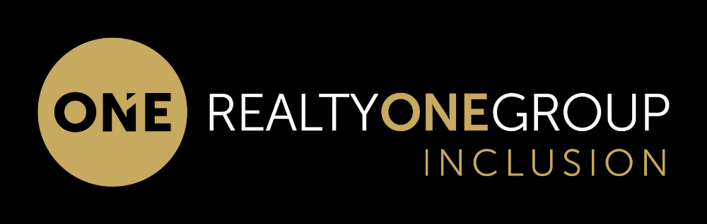 A black background with the words realty one inc.