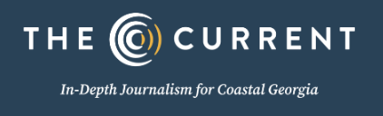 A logo for curo, the journalism for coastal cities.