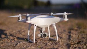 Professional certified drone equipment used for drone services including aerial surveying, FLIR thermal imaging, and photogrammetry data collection.