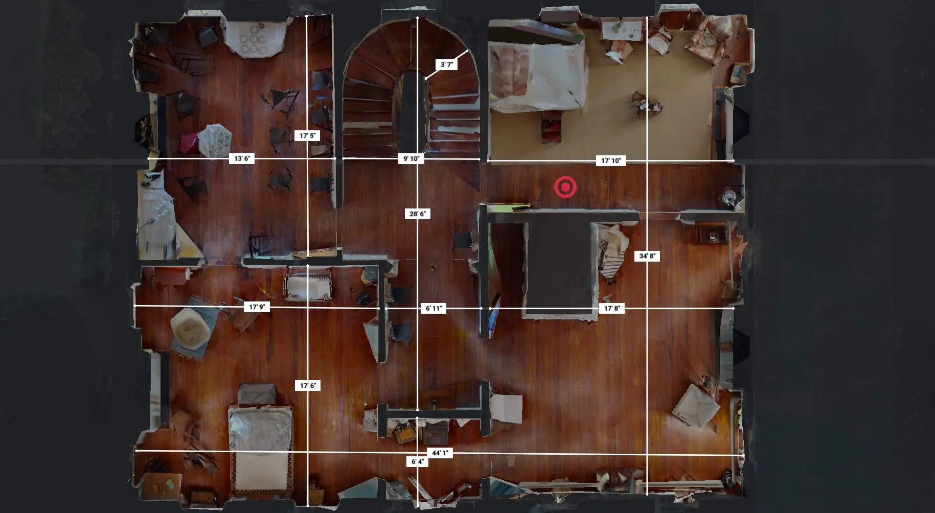 Floor Plan 3 with measurements 3d virtual tour floor plan with measurements. Professional CAD Floor Plan Services, As-Built Documentation, Historic Savannah Floor Plan Documentation, 2D & 3D Architectural Floor Plans, Architectural As-Built Digital Twin Modeling, 3D Revit Drafting for Accurate Design Documentation, Professional Revit Modeling. Revit model and CAD drawing exports created from 3D laser scanning for accurate as-built documentation and design planning. archival documentation, historic preservation,