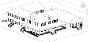 Revit model and CAD drawing exports created from 3D laser scanning for accurate as-built documentation and design planning. Professional CAD Floor Plan Services, As-Built Documentation, Historic Savannah Floor Plan Documentation, 2D & 3D Architectural Floor Plans, Architectural As-Built Digital Twin Modeling, 3D Revit Drafting for Accurate Design Documentation, Professional Revit Modeling