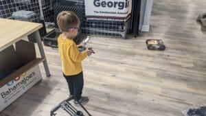 Photography modeling the new RC tank